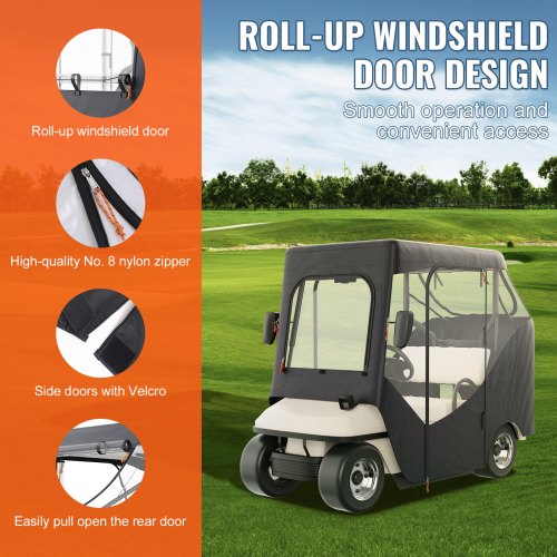 Golf Cart Enclosure Polyester Driving Enclosure Club Car Covers Suitable