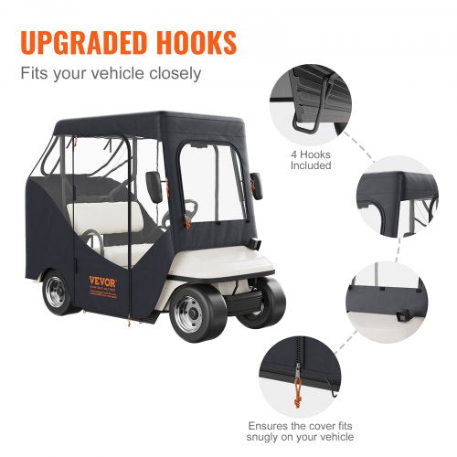Golf Cart Enclosure Polyester Driving Enclosure Club Car Covers Suitable