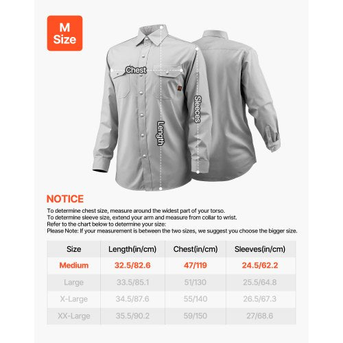 FR Shirts for Men 7oz Flame Resistant Welding Jacket Machine Washable