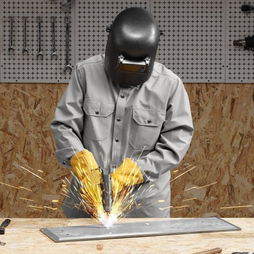 FR Shirts for Men 7oz Flame Resistant Welding Jacket Machine Washable