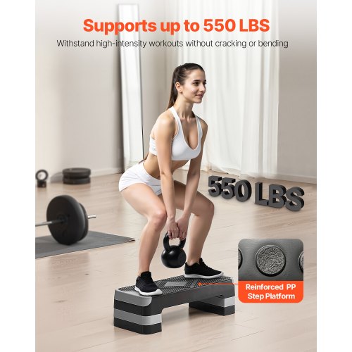 Aerobic Exercise Step Platform 28Inch Workout Aerobic Stepper Height