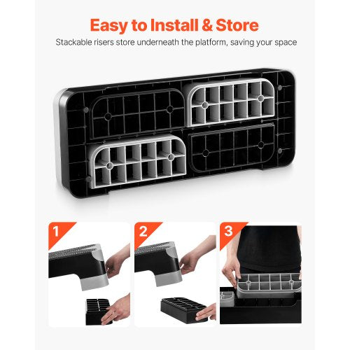 Aerobic Exercise Step Platform 28Inch Workout Aerobic Stepper Height