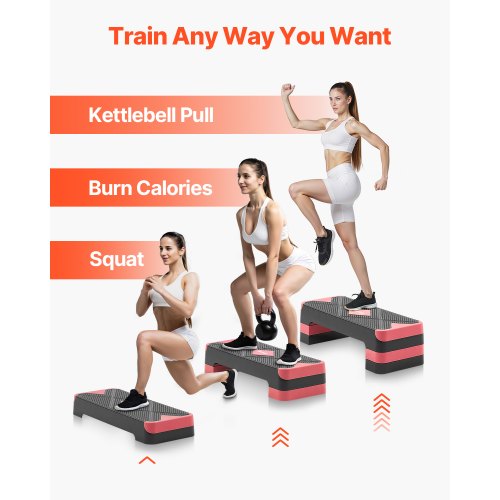 Aerobic Exercise Step Platform 28Inch Workout Aerobic Stepper Height