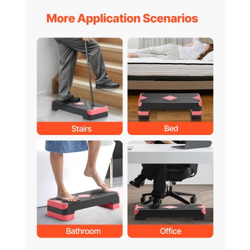 Aerobic Exercise Step Platform 28Inch Workout Aerobic Stepper Height