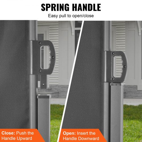 Retractable Side Awning 79x 236 Outdoor Privacy Screen 180g Polyester