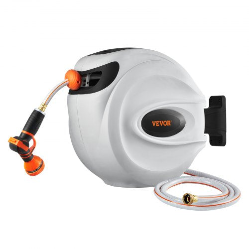 Retractable Hose Reel Water Hose Reel 65x58 180° Swivel WallMounted – 16 MM