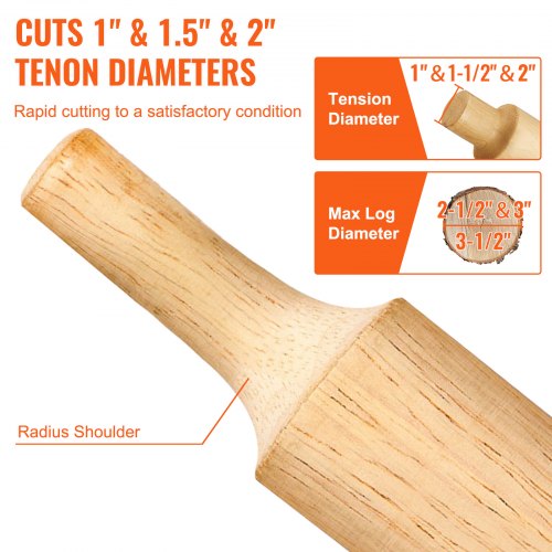 Tenon Cutter 1254mm 1538mm 2508mm Premium Aluminum Steel