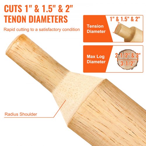 Tenon Cutter 1254mm 1538mm 2508mm Premium Aluminum Steel