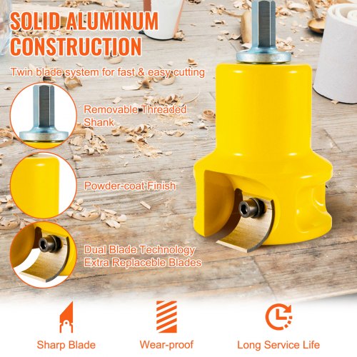 Tenon Cutter 15 38 mm Diameter Premium Aluminum Steel Log Furniture