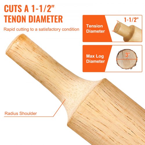 Tenon Cutter 15 38 mm Diameter Premium Aluminum Steel Log Furniture