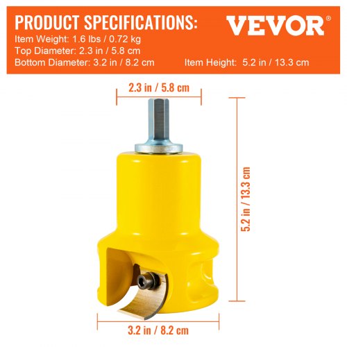 Tenon Cutter 15 38 mm Diameter Premium Aluminum Steel Log Furniture
