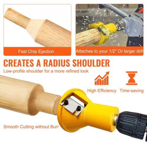 Tenon Cutter 15 38 mm Diameter Premium Aluminum Steel Log Furniture