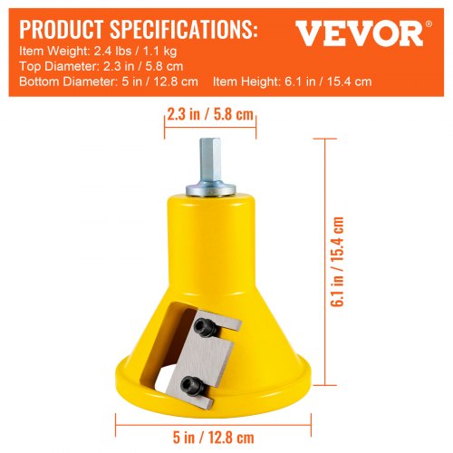Tenon Cutter 15 38 mm Diameter Premium Aluminum Steel Log Furniture