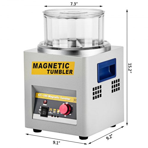 Magnetic Tumbler 180mm Jewelry Polisher Tumbler2000 RPM KT185 Jewelry