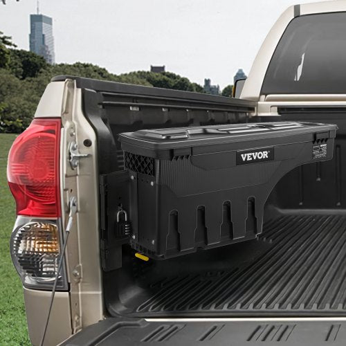 Truck Bed Storage Box Lockable Lid Waterproof ABS Wheel Well Tool Box 66