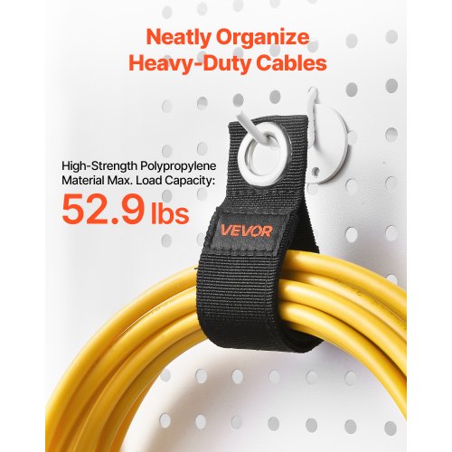 Extension Cord Straps 8Pack Cable Holder Organizer HeavyDuty Extension