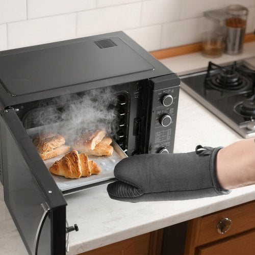 Oven Mitts Mini Oven Mitt Set with NonSlip Silicone Strips High Heat