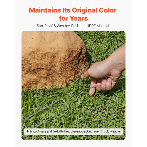 Faux Rock Cover Outdoor Fake Rock Well Pump Cover Realistic Natural