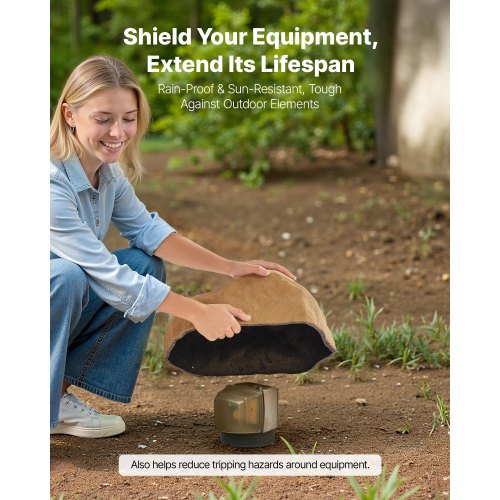 Faux Rock Cover Outdoor Fake Rock Well Pump Cover Realistic Natural