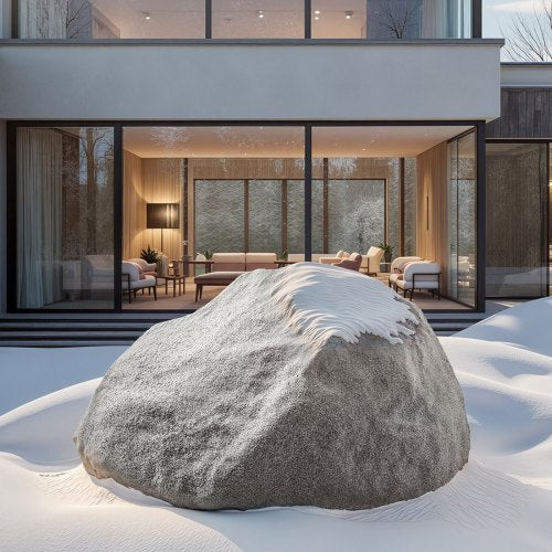 Faux Rock Cover Outdoor Fake Rock Well Pump Cover Realistic Natural 2