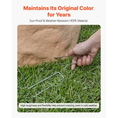 Faux Rock Cover Outdoor Fake Rock Well Pump Cover Realistic Natural 3