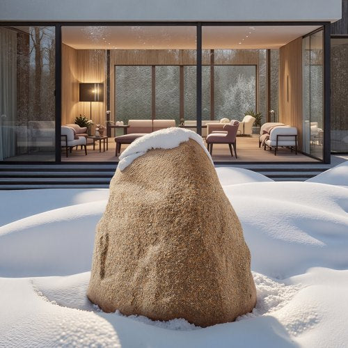 Faux Rock Cover Outdoor Fake Rock Well Pump Cover Realistic Natural 5
