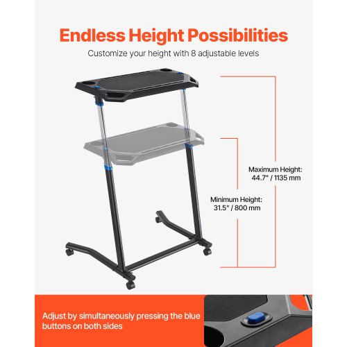 Cycling Desk Mobile Foldable MultiFunctional Bike Trainer Treadmill Desk