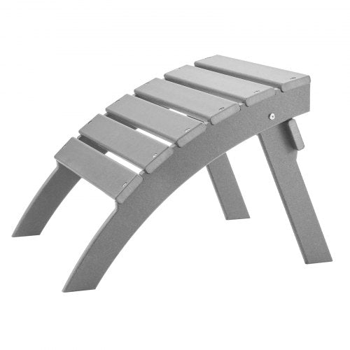 Adirondack Ottoman 215L x 189W x 148H Inch HDPE Plastic Folding