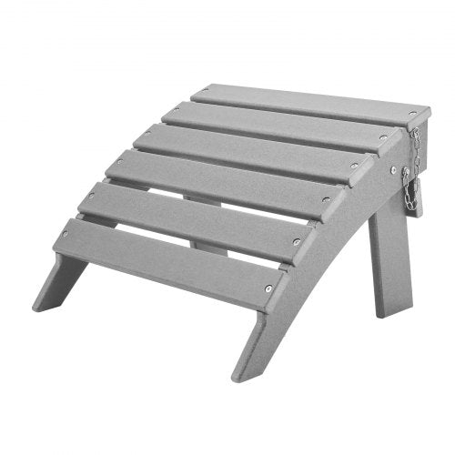 Adirondack Ottoman 169L x 189W x 13H Inch HDPE Plastic Folding Adirondack
