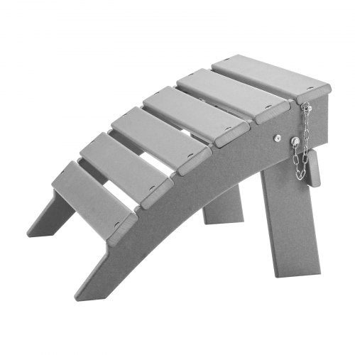 Adirondack Ottoman 169L x 189W x 13H Inch HDPE Plastic Folding Adirondack