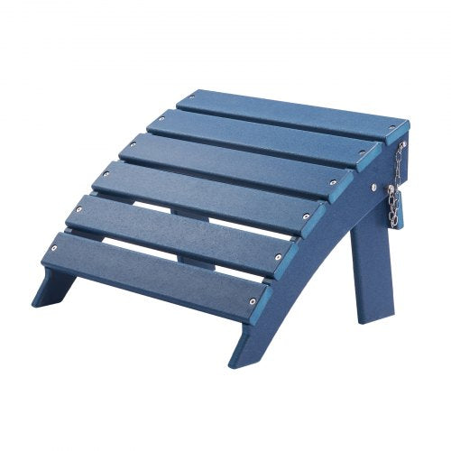 Adirondack Ottoman 157L x 189W x 13H Inch HDPE Plastic Folding Adirondack