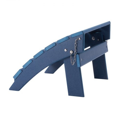 Adirondack Ottoman 157L x 189W x 13H Inch HDPE Plastic Folding Adirondack