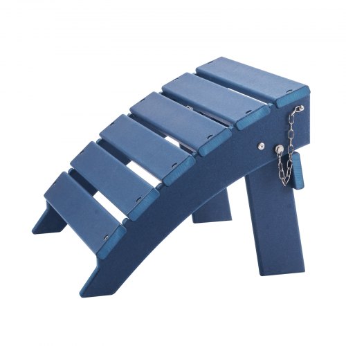 Adirondack Ottoman 157L x 189W x 13H Inch HDPE Plastic Folding Adirondack