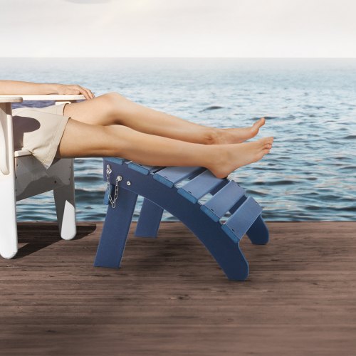Adirondack Ottoman 187L x 189W x 138H Inch HDPE Plastic Folding