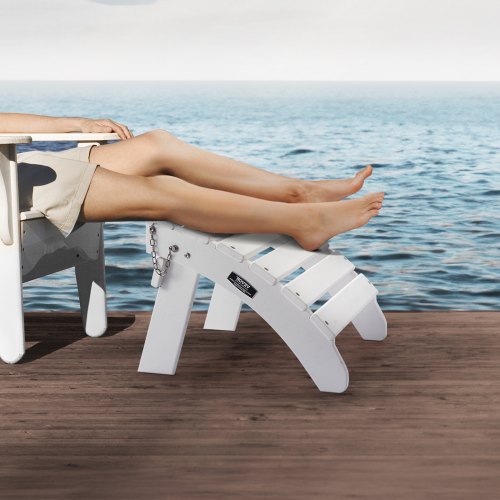 Adirondack Ottoman 177L x 197W x 138H Inch HDPE Plastic Folding