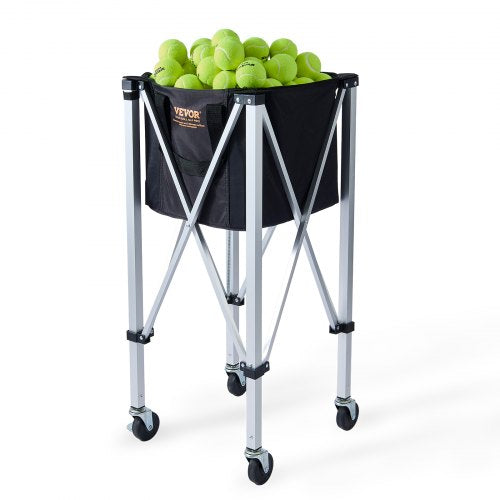 Foldable Tennis Ball Hopper Holds 150 Tennis Balls Lightweight Aluminum