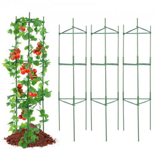 6 Packs Tomato Cages for Garden 48 inch Tomato Trellis Plant Stakes