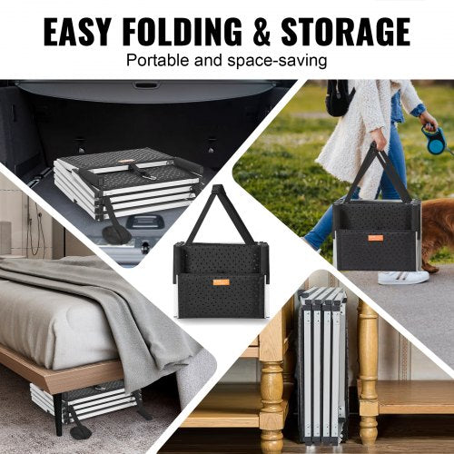 Dog Stair for Cars 4step Folding Dog Steps Aluminum Loads up to 250 lbs