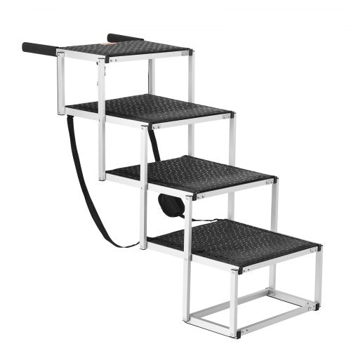 Dog Stair for Cars 4step Folding Dog Steps Aluminum Loads up to 250 lbs