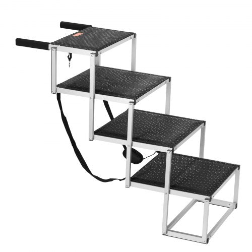 Dog Stair for Cars 4step Folding Dog Steps Aluminum Loads up to 250 lbs