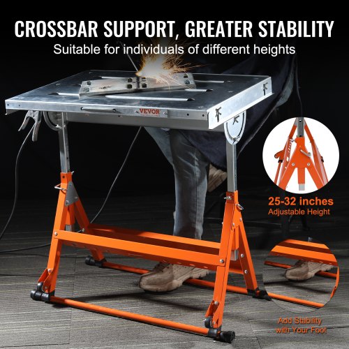 Welding Table 30 x 20 400lbs Load Capacity Steel Welding Workbench Table