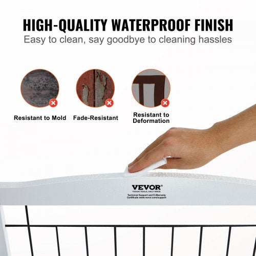 Free Standing Dog Gate 32 H x 965 W Freestanding Pet Gate 4 Panels