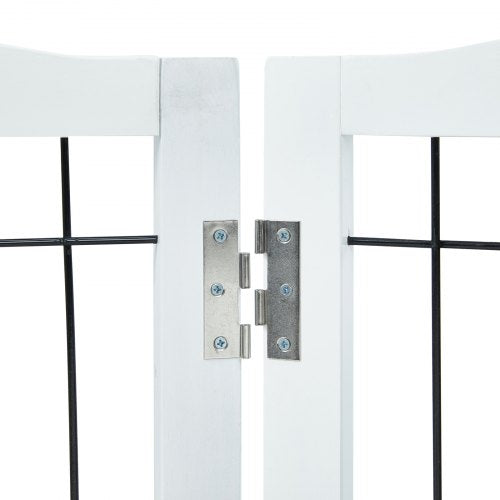 Free Standing Dog Gate 32 H x 965 W Freestanding Pet Gate 4 Panels