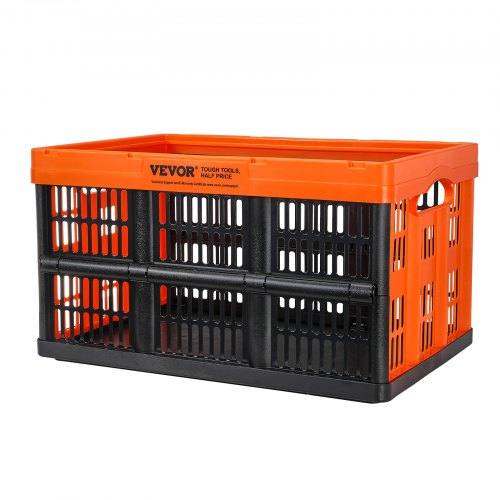 Plastic Collapsible Storage Basket 45L 3 Packs Folding Stackable Storage