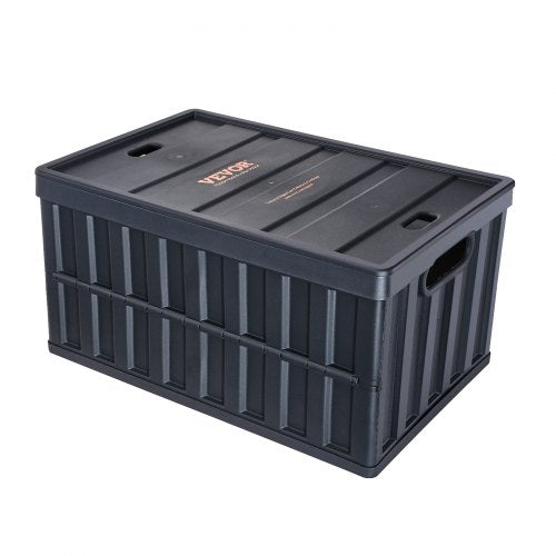 Collapsible Storage Bins with Lids 65L 3 Packs Folding Plastic Stackable