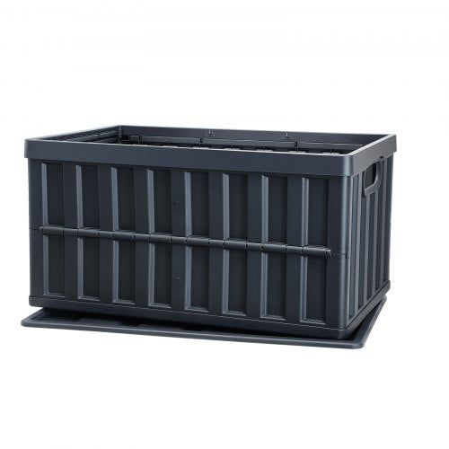 Collapsible Storage Bins with Lids 65L 3 Packs Folding Plastic Stackable