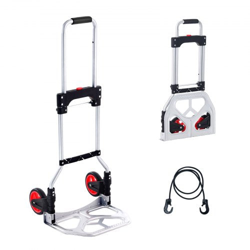 Folding Hand Truck and Dolly 176 lbs Capacity Aluminum Foldable Cart