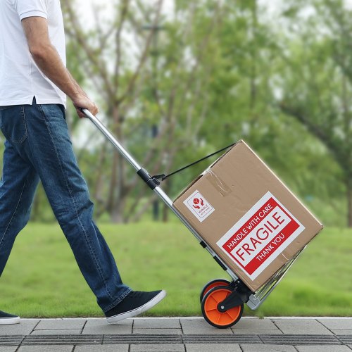 Folding Hand Truck 275 lbs Load Capacity Aluminum Portable Cart