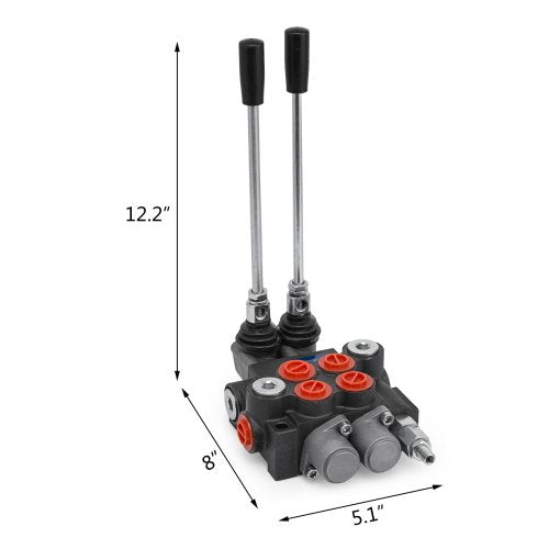 Hydraulic Valve 2 Spool Hydraulic Directional Control Valve 11gpm Hydraulic