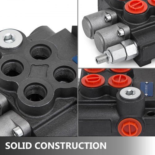 Hydraulic Valve 2 Spool Hydraulic Joystick Control Valve 11gpm Hydraulic